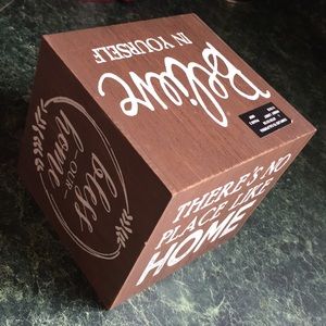 Wooden Home Decor Cube